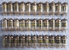 1960 Philco 12AU7/ECC82 PLATINUM PLUS GRADE Preamp Tubes Matched Pair 90% NOS