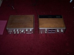 PIONEER QM 800A & QC800A VINTAGE QUAD AMPLIFIER WITH MATCHING QUAD PREAMPLIFER