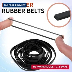 50 Pcs Cassette Belts Recorder Rubber Belts Recorder Repair Maintenance Tape Mac