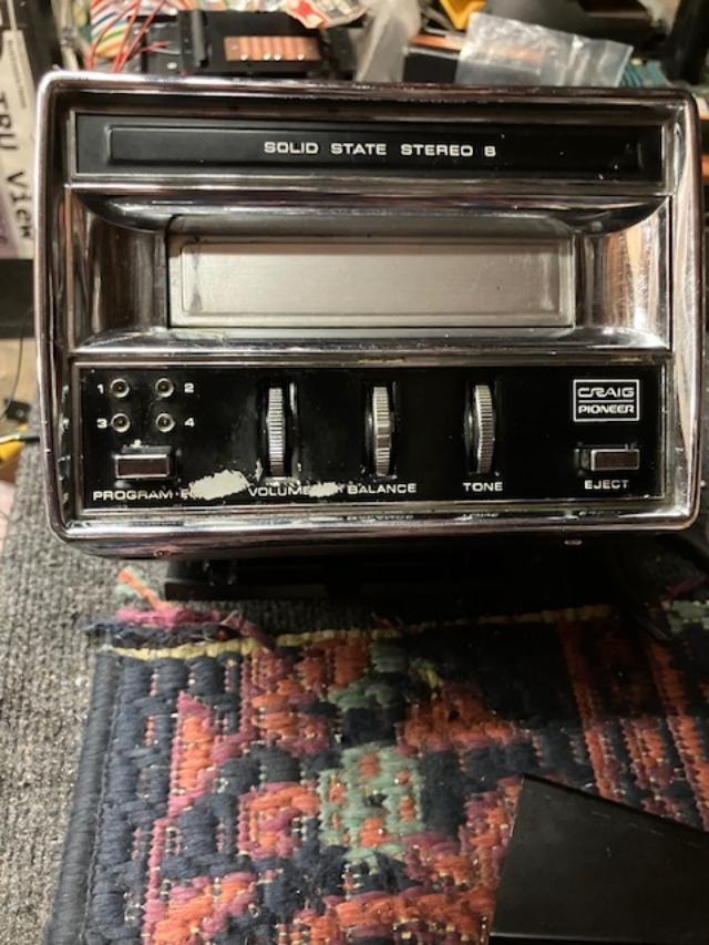CRAIG 8 TRACK PLAYER FLOOR MOUNT SERVICED VIDEO