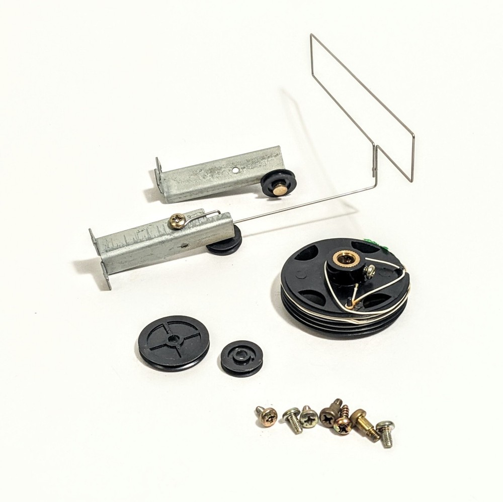 Hitachi FT-340 Tuner Parts AM FM Tuning Drum Dial Cord String Pulley Screws