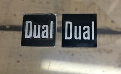 Dual Turntable Badge Logo For Dust Cover Metal Custom Made