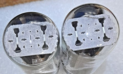 Tightly Matched Pair 5AS4A Miniwatt by RCA black plate Tubes Triplett 3444 test