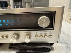 Vintage Nikko 5055 Stereo Receiver Silver Face Works Missing Buttons Part Repair