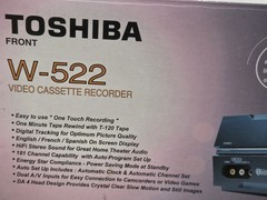 TOSHIBA W-522 VHS VCR Video Cassette Recorder 4 Head Hi-Fi Stereo /w Remote NEW