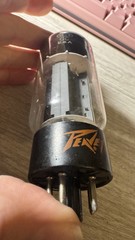 1- 6L6GC STR387 Foil O GETTER Holy Grail Sylvania Peavey Super6