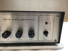 Vintage Paso TR 100 Series Solid State Amplifier Mfg Milano Italy 117V-60Hz 100W