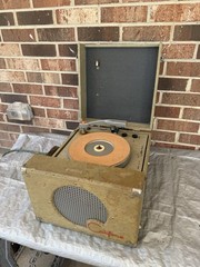 🍊Vintage 1960s Califone Portable Classroom Record Player | Model 5J-7A WORKS!