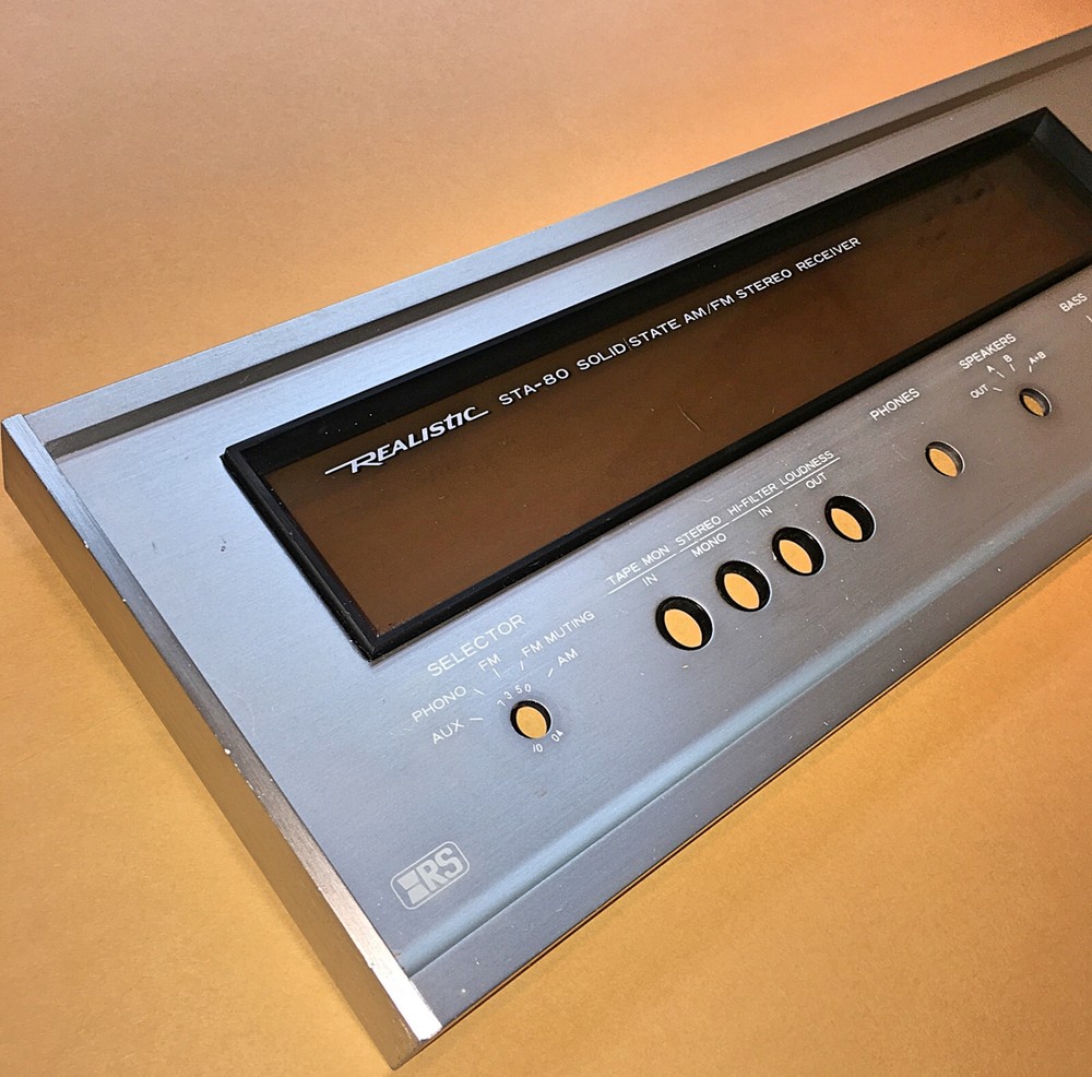 Rare WHITE LETTERING Realistic STA-80 Faceplate – Silver Face with White Letters