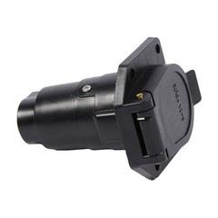 1pc For 12V 7 Pin Round Trailer Plug 7 Way Socket Adapter Wiring Connector