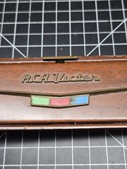 RCA Victor Color TV control box panel holder vtg television advertising