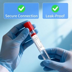 100 Pcs 10ml Vacuum Sample Tubes – Leak-Proof, No Additive, Red Caps for Lab & V