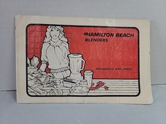Vintage Hamilton Beach Blender Manual 1978 Household Appliance Owner Instruction