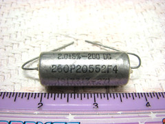 Sprague 2.0uF +/-5% 200vdc Vitamin-Q type Paper-In-Oil (PIO) TONE Capacitor