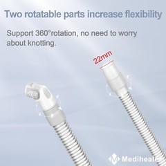 Durable 2-Pack N20 Short Tubes with Quick-Release Clips, Leak-Free & Quiet