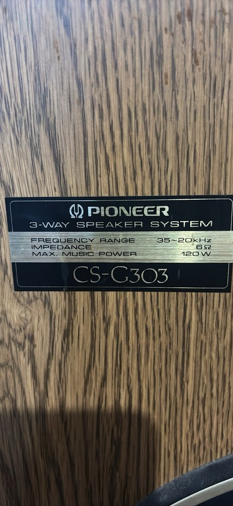 Pioneer CS-G303 3-Way Speaker System Tested Sounds Great EXCELLENT CONDITION