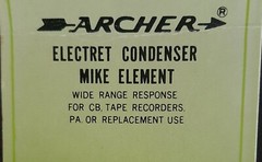 Vintage Archer 270-092b Electret Condenser Mike Element NOS