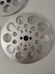 Lot of 3 Vintage Akai Die-Cut Metal Reel To Reel Tape Take-Up 7″ 1/4″ With Cases