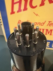 Match Pair Bell & Howell Sylvania 6L6G Dark ST Glass Tubes TV7&Maxi Test ANOS I
