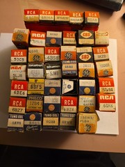 Lot of 40 GE Rca Philco Sylvania Raythoeon WESTINGHOUSE Vacuum TUBES