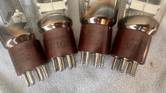 Quad Hytron Brown Base VT-101 (837) NOS HF Beam Power Tubes