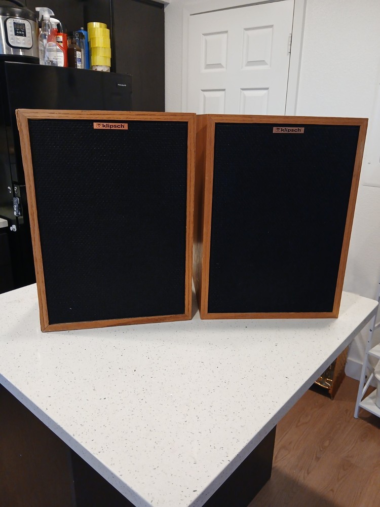 Klipsch Heresy II Speakers Tube Amplifier Friendly USA Sound Great!