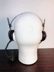 VTG 20’s 30’s Headphones C. Brandes USA Superior 1/4” connector Metal Headband