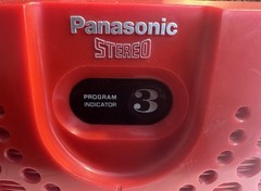 PANASONIC Vintage 8 Track Player RS-833S Stereo Red Swiss Cheese w/OG Power Cord