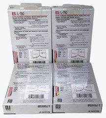 4 New Sealed Sony ES L-750 Dynamicron Beta Betamax Tapes