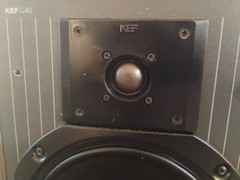 KEF C40 Vintage Speakers Walnut Finish Made In England Very Good Condition