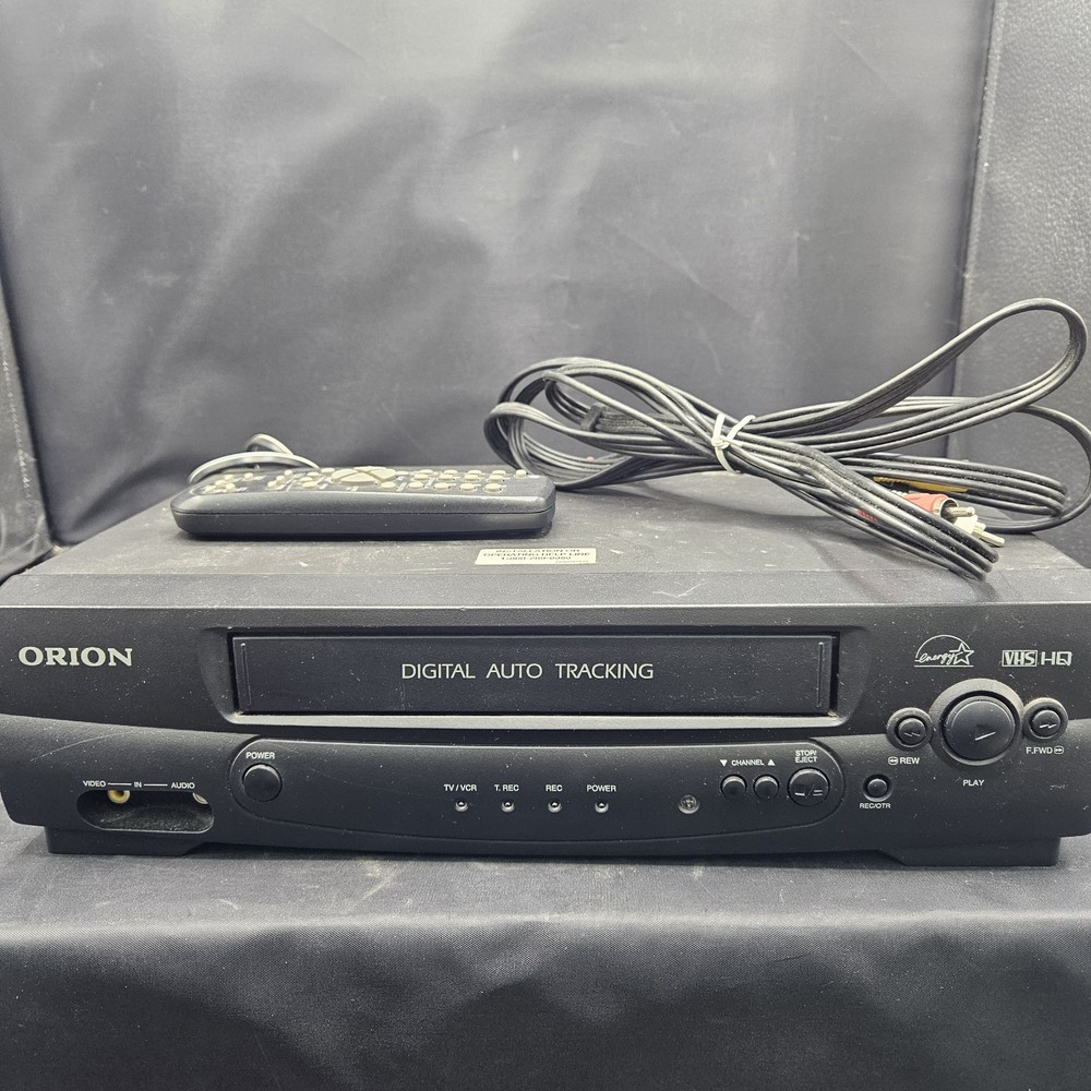Orion VR313A VCR VHS Player Video Cassette Recorder TESTED WORKING With Remote