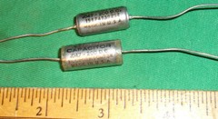 (2) .047uF 200VDC SPRAGUE Vitamin Q Mil Spec Caps NOS Guitar Tone Caps