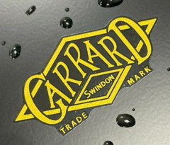 GARRARD LOGO WATER DECAL STICKER LOGO LABEL – New reproduction DIY