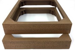 Fisher DS-825 Floor Speaker Stands Risers Base 13.5 x 11.5 x 2 Original Vintage