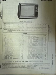 Sams Photofact Folder Set 1448 December 1974 Schematics & Repairs General Elec