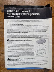 RARE BOSE 1401 Series II Complete Car Stereo System Vintage 100W Amplifier