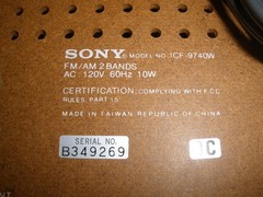 Sony ICF-9740W AM-FM Tabletop Radio Stereo Tested