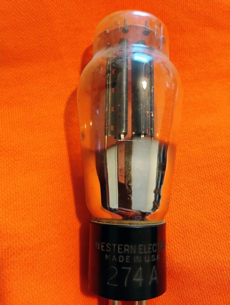 Western Electric 274A Engraved Base Rectifier Tube TV7 Tested