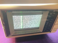 GE Spacemaker Color TV AM/FM Radio 7-7660A Portable 12”x9”x6”Vintage