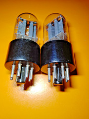 2 PCS 6N8S/6SN7 / 1578 / Foton TUBES Matched Pair, Same Date 01.1964