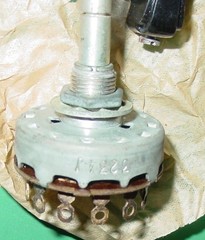 2 Vintage Tube Radio TV Technicians Mallory Volume Control Rotary Switches Lot