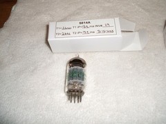 (1) GE 5814A Vacuum Audio Radio Tube Tested NOS Hickok 580A Tested