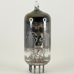 (1) Tested Strong GE 6KT8 Tube Rainbow Glass Getter Code CA Triode Pentode Tube