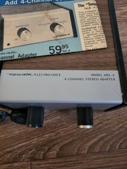 📻Vintage Realistic Model ARS-4 4 Channel Stereo Adapter WORKS📻