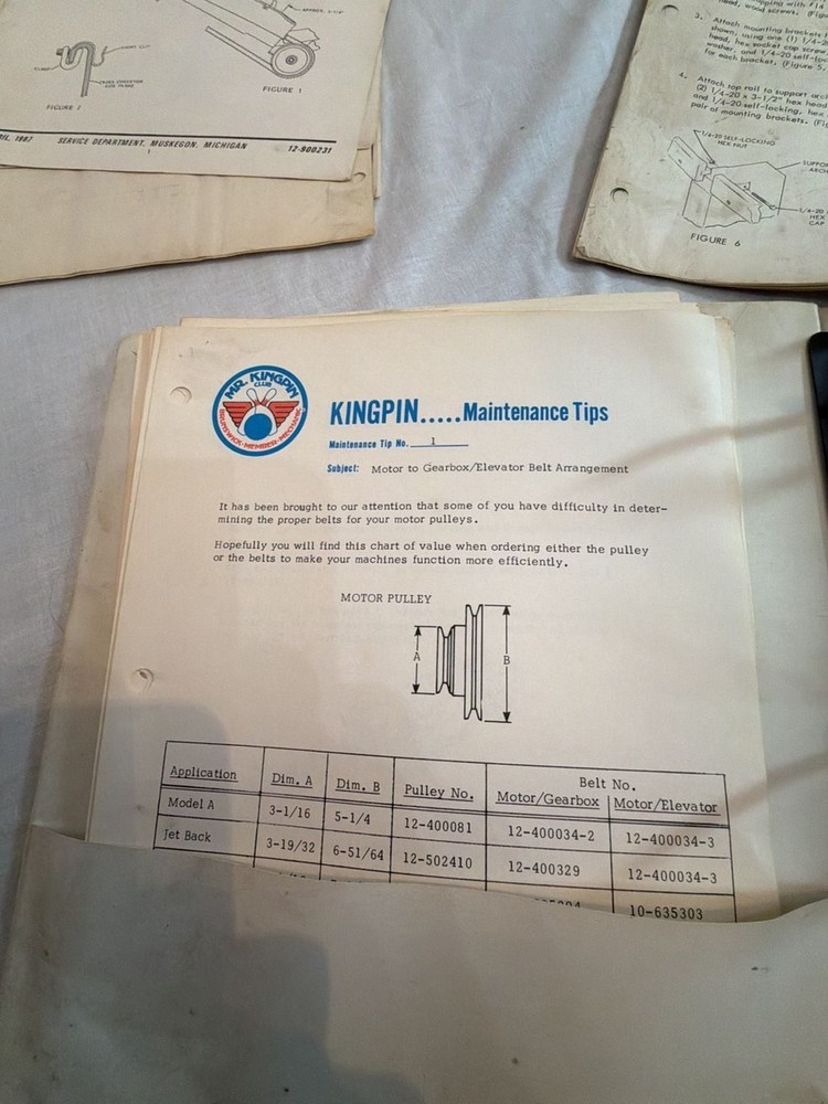 Brunswick Automatic Pinsetter Division Service Bulletins Collection
