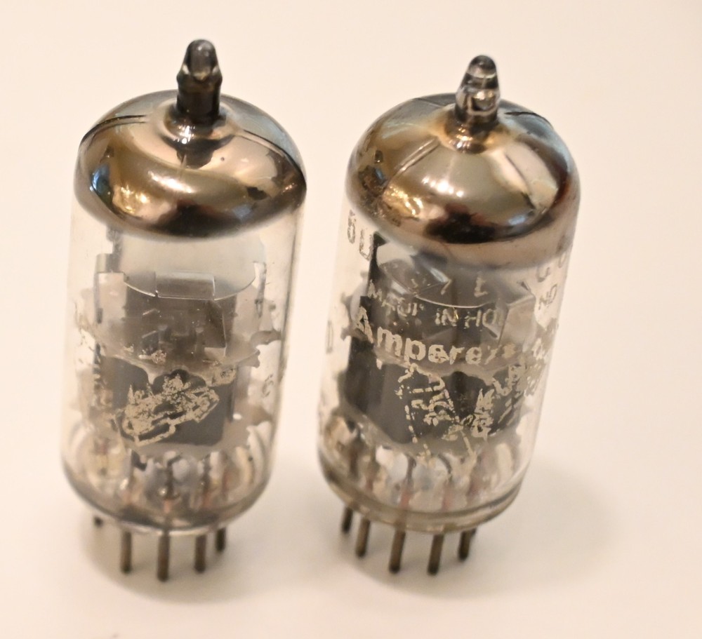 Two Dutch Bugle Boy ECC88/6dj8 Amplitrex tested-Quiet-good for phono application
