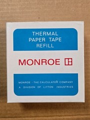 MONROE Thermal Paper Tape Refill – New Box of 3 – For Monroe Vintage Calculator