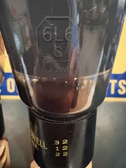 Match Pair Bell & Howell Sylvania 6L6G Dark ST Glass Tubes TV7&Maxi Test ANOS I