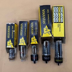 Vintage NEW Sylvania Vacuum Tube Lot 5U4GB 5AS4A 6DW4 6AX4GTB 7JZ8 – RE