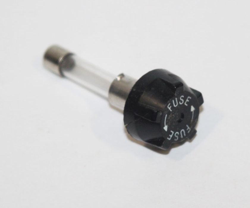 OEM Fuse Holder & 312 3AG 1.5A – Vintage Grommes Precision Receiver Amp 512 Part